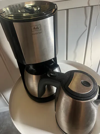 Kaffetrakter + vannkoker